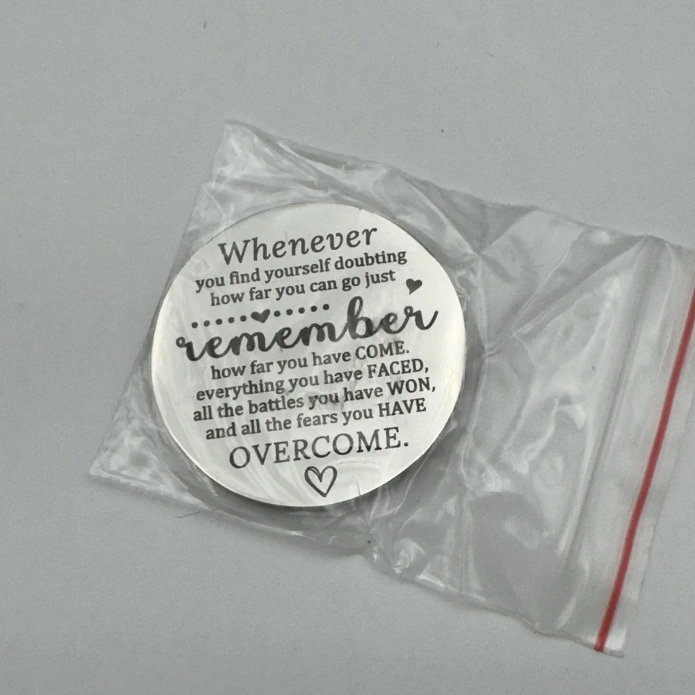 Pocket Hug Token Gift Women Men Boyfriend Girlfriend Sobriety Support Keychain
